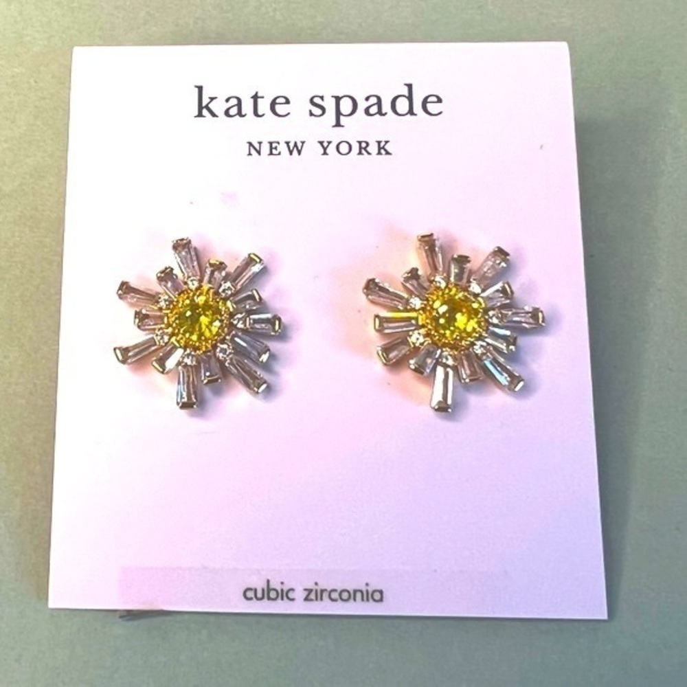NWT Kate Spade New York Sunny Stud Earrings - Picture 2 of 6